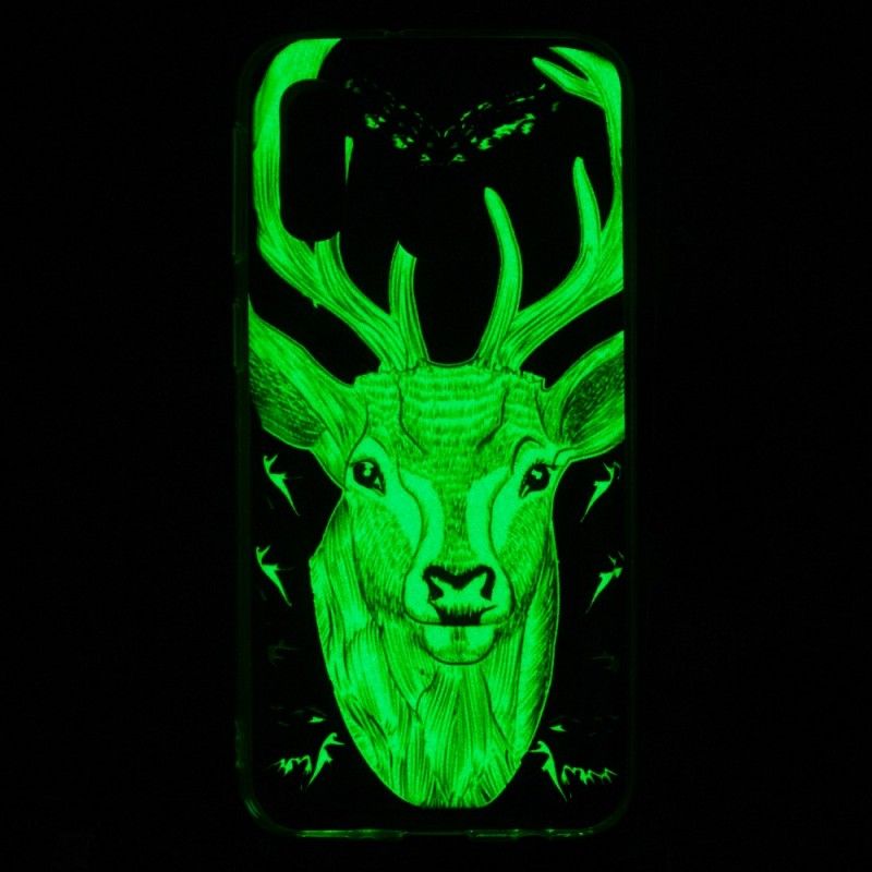 Skal Samsung Galaxy A40 Mobilskal Majestätiska Fluorescerande Rådjur