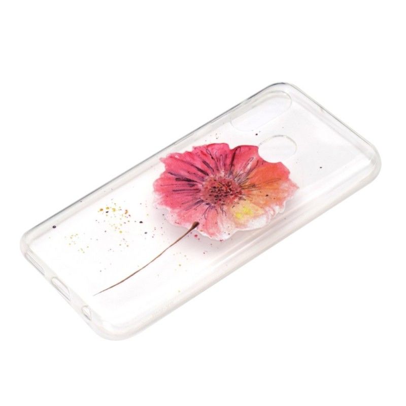 Skal Samsung Galaxy A40 Mobilskal Transparent Vallmovatten