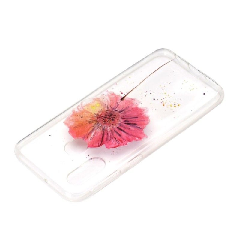 Skal Samsung Galaxy A40 Mobilskal Transparent Vallmovatten