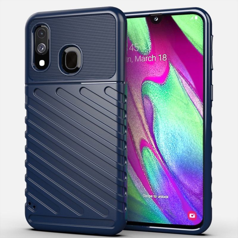 Skal Samsung Galaxy A40 Svart Åskserie