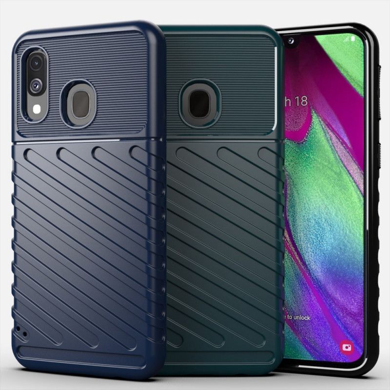 Skal Samsung Galaxy A40 Svart Åskserie