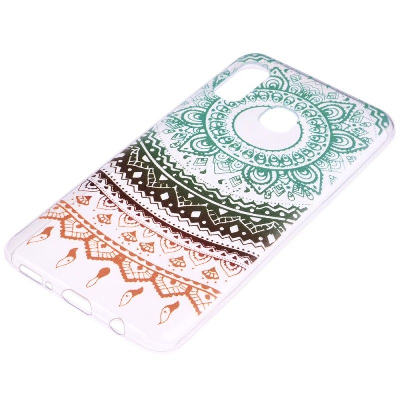 Skal Samsung Galaxy A40 Transparent Färgglad Mandala