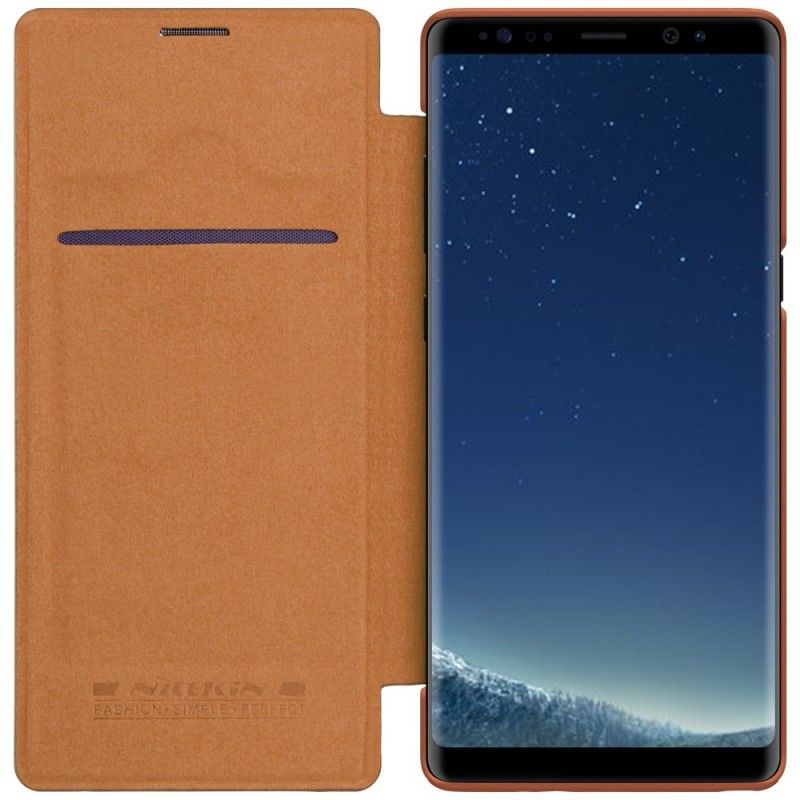 Folio-fodral Samsung Galaxy Note 8 Svart Nillkin Qin-Serien