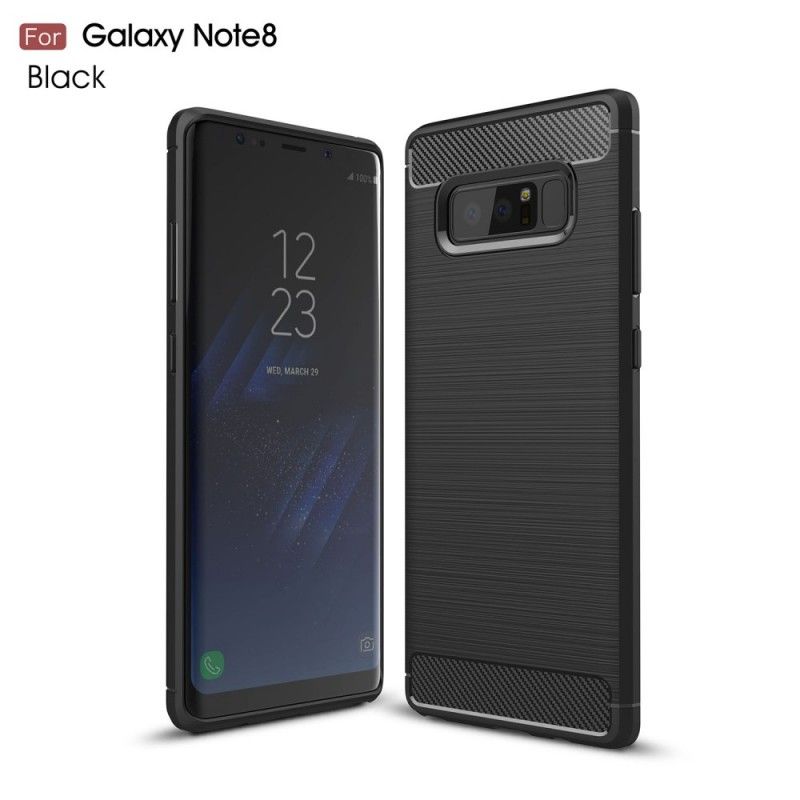 Skal Samsung Galaxy Note 8 Svart Borstad Kolfiber