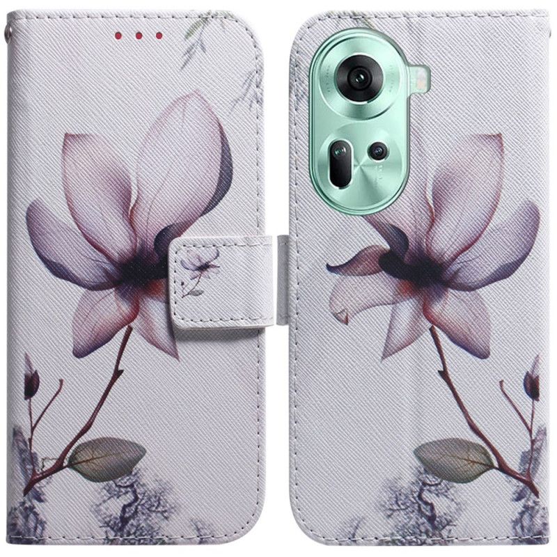 Fodral Oppo Reno 11 5g Rosa Blomma