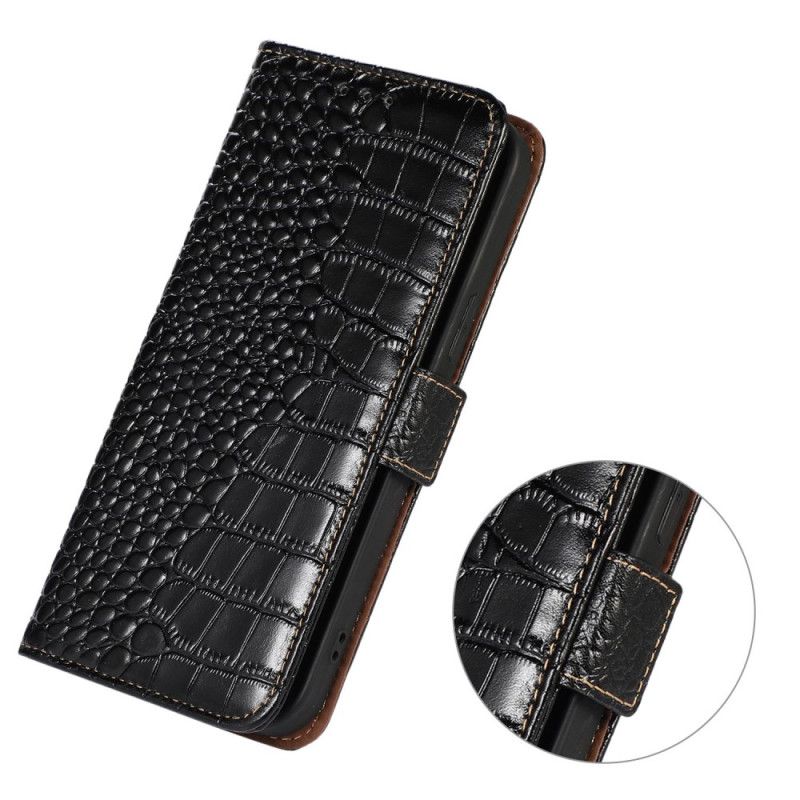 Skyddsfodral Oppo Reno 11 5g Crocodile Texture Läder