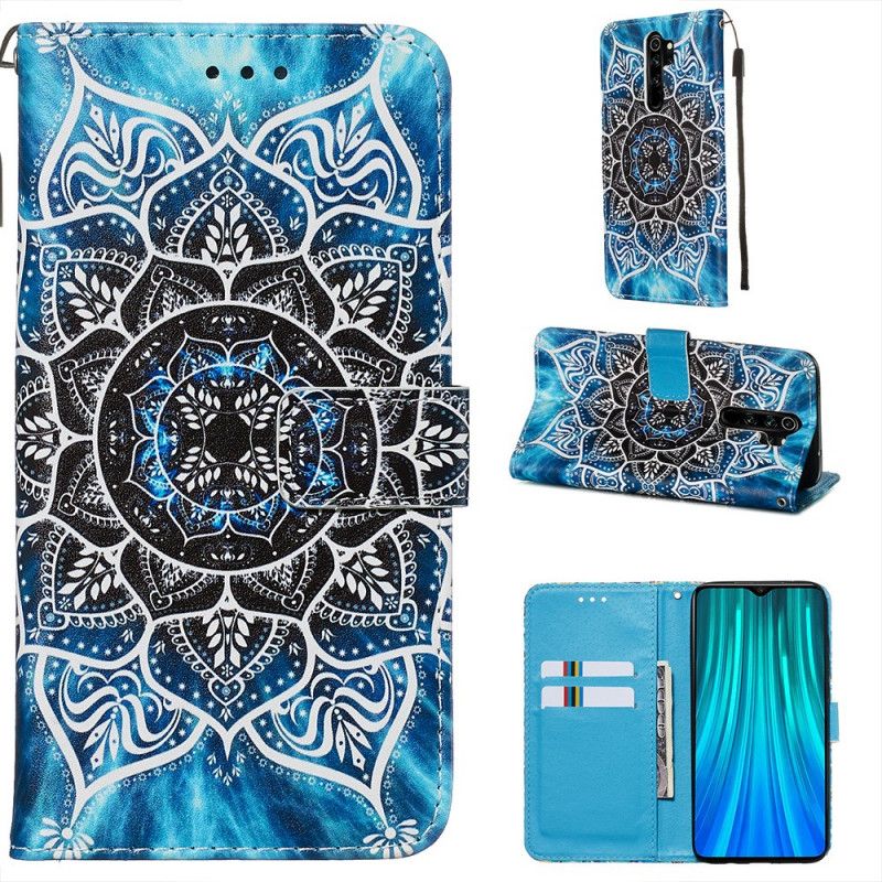 Fodral för Xiaomi Redmi Note 8 Pro Svart Rem Mandala