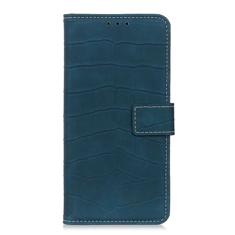 Fodral för Xiaomi Redmi Note 8 Pro Svart Vintage Krokodilhudstil