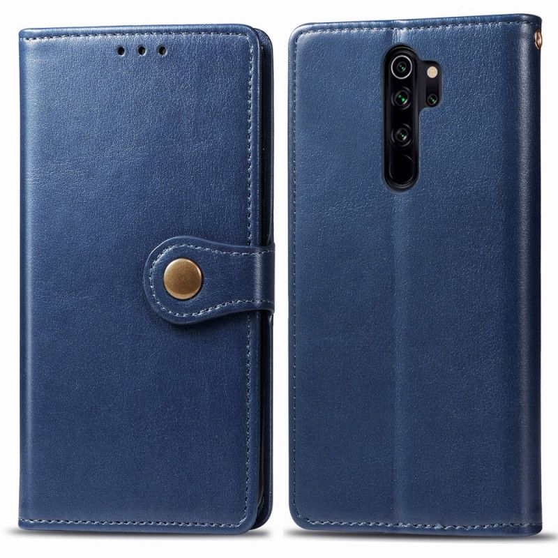 Fodral Xiaomi Redmi Note 8 Pro Röd Konstläder Och Vintagelås