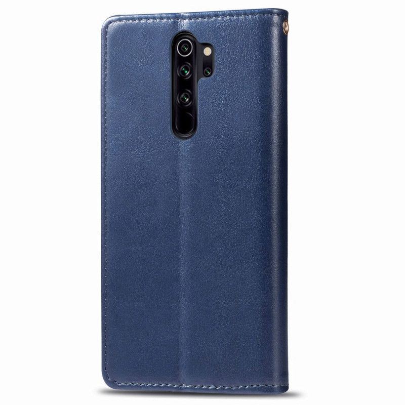 Fodral Xiaomi Redmi Note 8 Pro Röd Konstläder Och Vintagelås