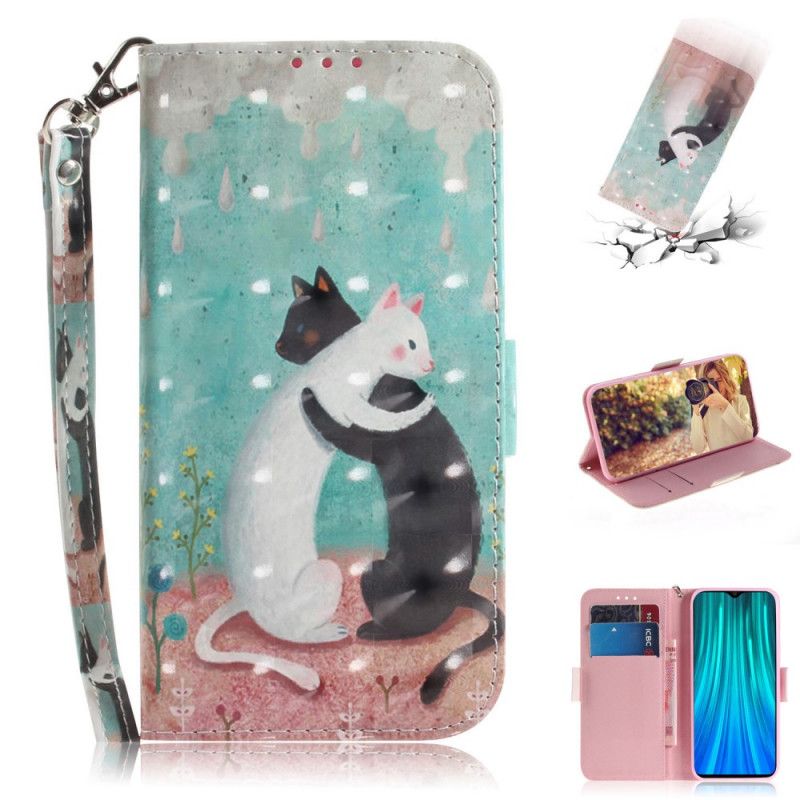 Fodral Xiaomi Redmi Note 8 Pro Thong Cat Friends