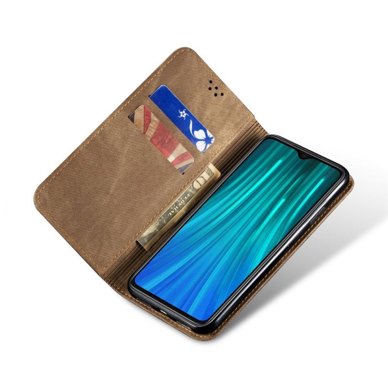 Folio-fodral Xiaomi Redmi Note 8 Pro Svart Jeanstyg