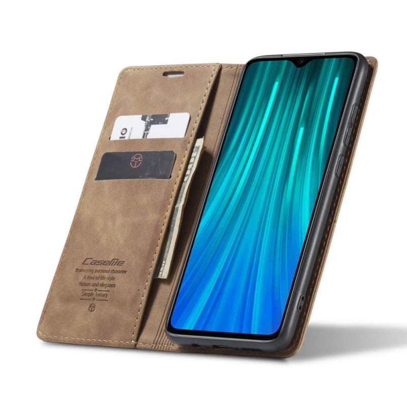 Folio-fodral Xiaomi Redmi Note 8 Pro Svart Läderfodral