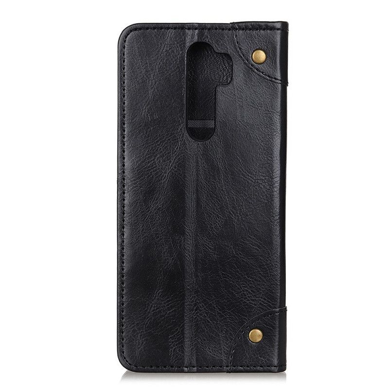 Folio-fodral Xiaomi Redmi Note 8 Pro Svart Mobilskal Vintage Gammal