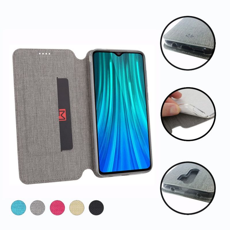 Folio-fodral Xiaomi Redmi Note 8 Pro Svart Texturerat