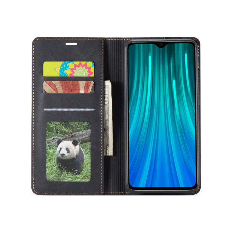 Läderfodral Xiaomi Redmi Note 8 Pro Svart Forwenw Lädereffekt