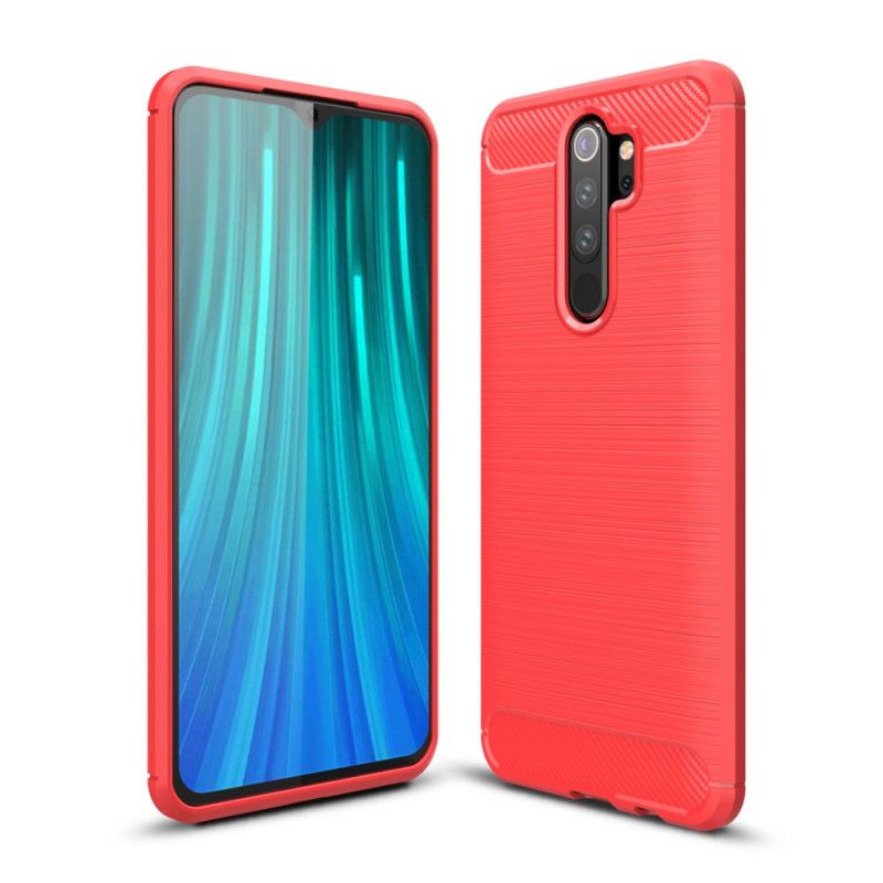 Skal för Xiaomi Redmi Note 8 Pro Svart Borstad Kolfiber