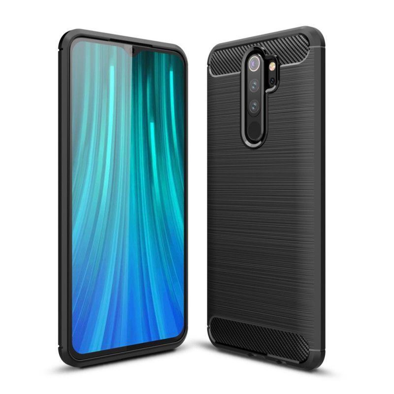 Skal för Xiaomi Redmi Note 8 Pro Svart Borstad Kolfiber