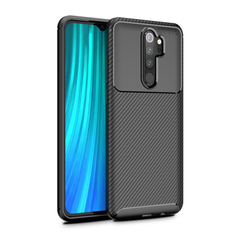 Skal för Xiaomi Redmi Note 8 Pro Svart Flexibel Kolfiberstruktur