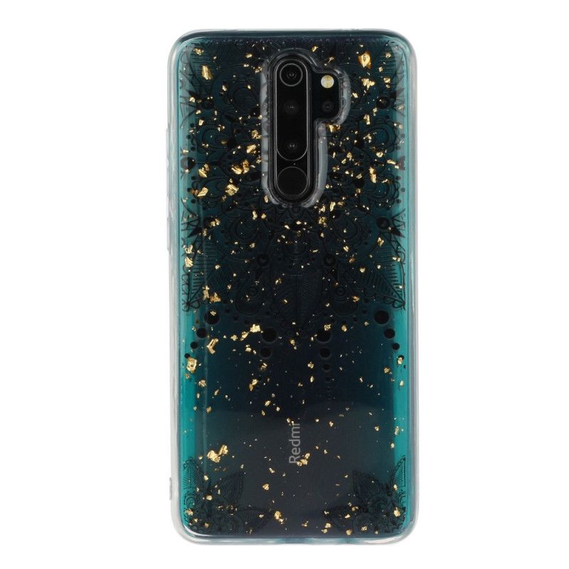 Skal för Xiaomi Redmi Note 8 Pro Transparent Grå Mandala