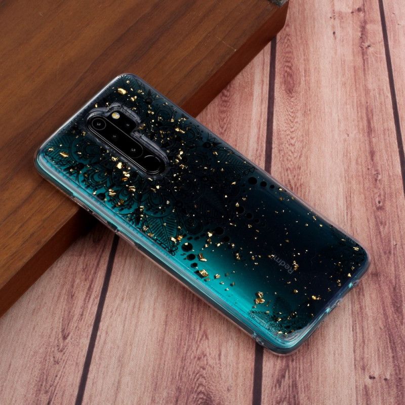 Skal för Xiaomi Redmi Note 8 Pro Transparent Grå Mandala