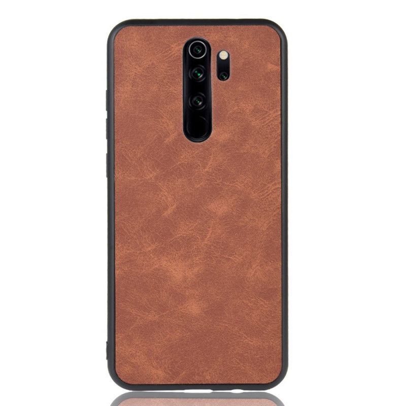 Skal Xiaomi Redmi Note 8 Pro Svart Lädereffekt I Vintage Look