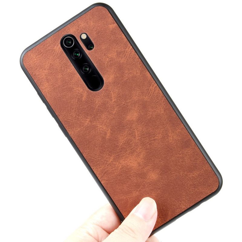 Skal Xiaomi Redmi Note 8 Pro Svart Lädereffekt I Vintage Look