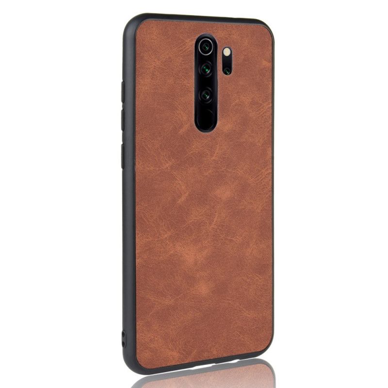 Skal Xiaomi Redmi Note 8 Pro Svart Lädereffekt I Vintage Look