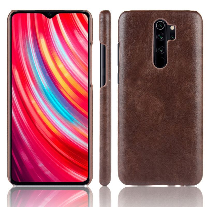 Skal Xiaomi Redmi Note 8 Pro Svart Prestanda Lychee-Lädereffekt