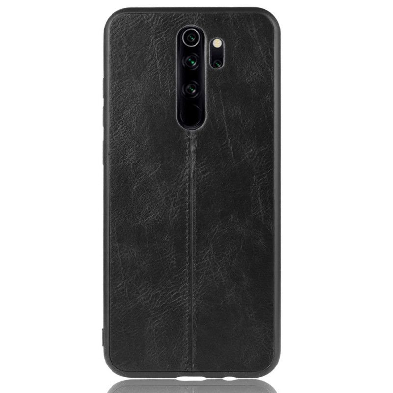 Skal Xiaomi Redmi Note 8 Pro Svart Sydd Lädereffekt