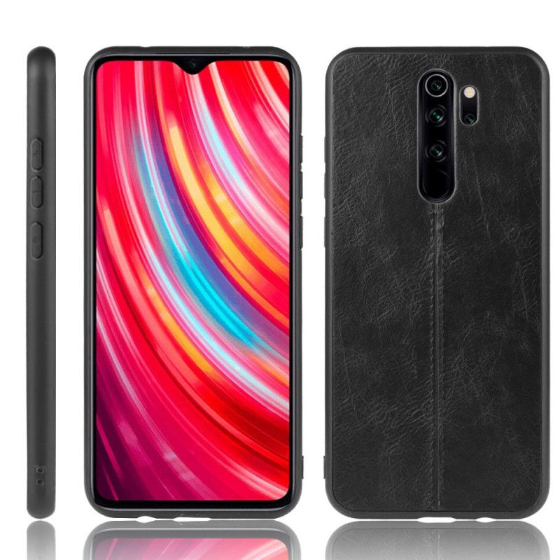 Skal Xiaomi Redmi Note 8 Pro Svart Sydd Lädereffekt