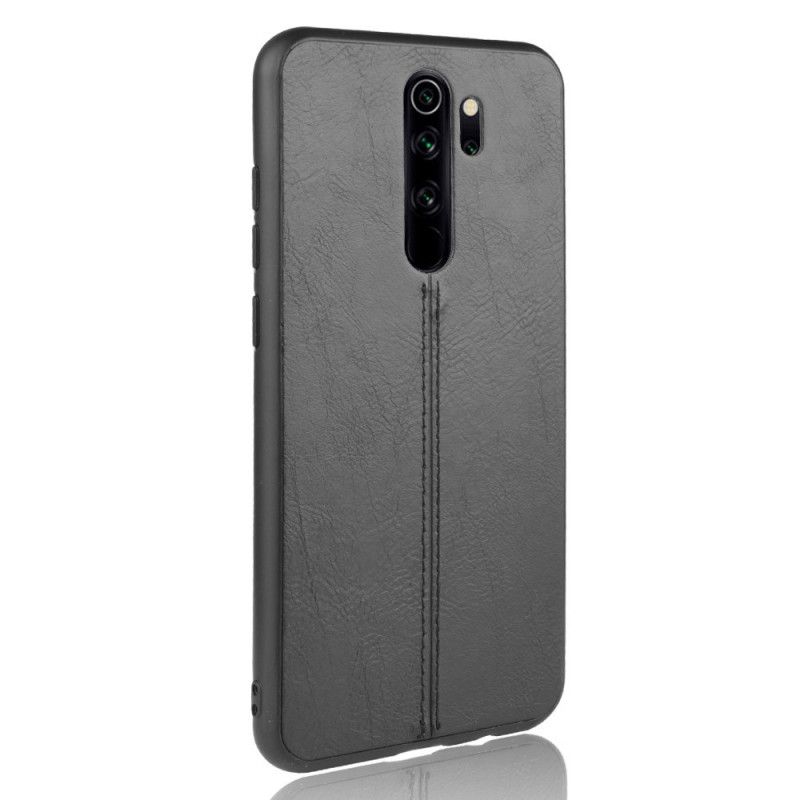 Skal Xiaomi Redmi Note 8 Pro Svart Sydd Lädereffekt