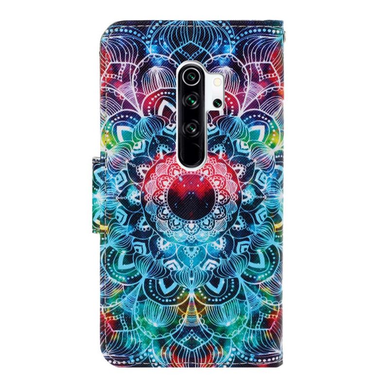 Skyddsfodral Xiaomi Redmi Note 8 Pro Prickig Mandala Med Rem