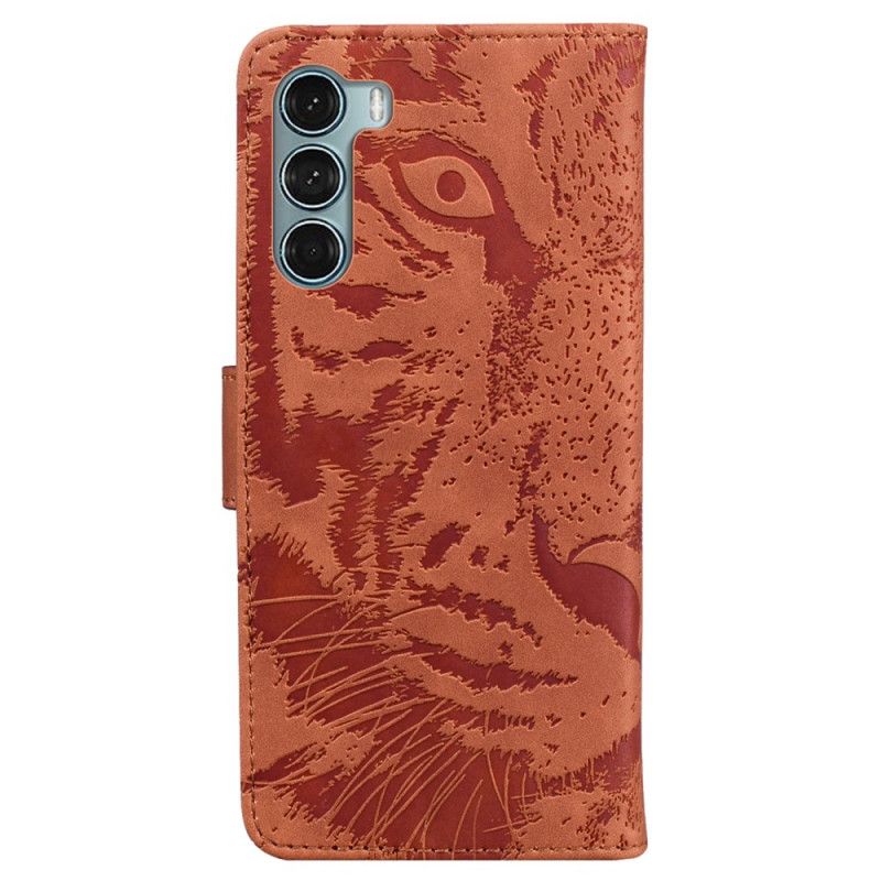 Fodral Moto G200 5g Tiger Face Print