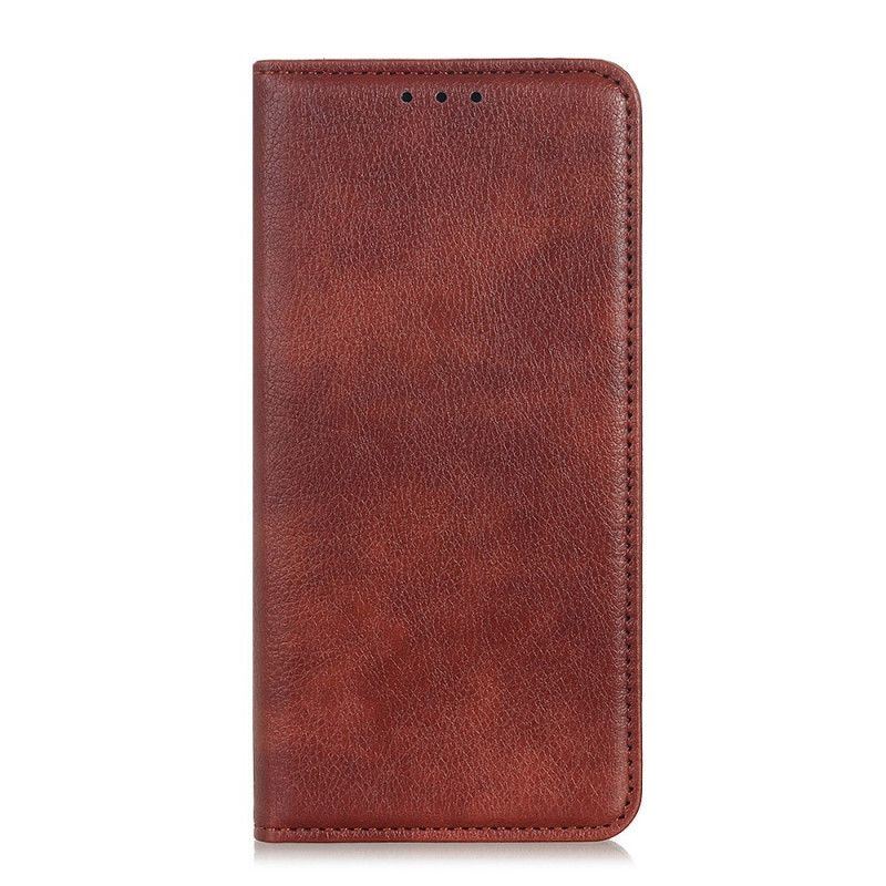 Folio-fodral För Moto G200 5g Litchi Split Leather Texture