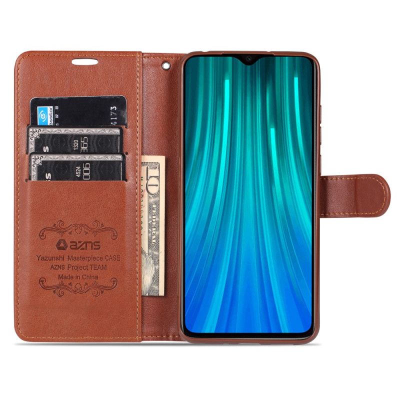 Fodral för Xiaomi Redmi 9A Svart Imitationsläder Azns