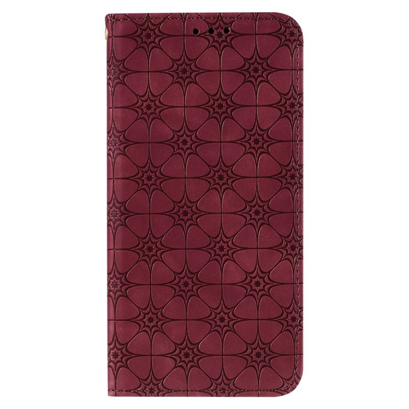 Folio-fodral Xiaomi Redmi 9A Grön Barockblommor