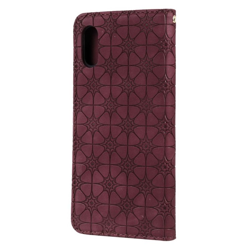 Folio-fodral Xiaomi Redmi 9A Grön Barockblommor