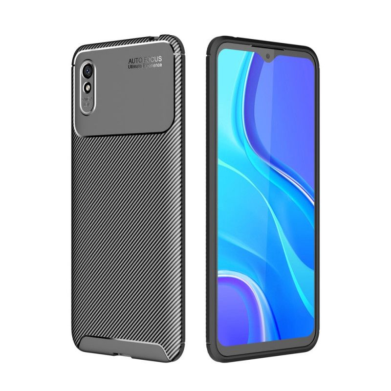 Skal för Xiaomi Redmi 9A Svart Flexibel Kolfiber