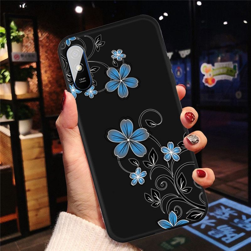 Skal Xiaomi Redmi 9A Blå Blommor