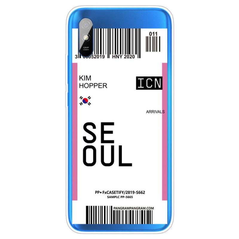 Skal Xiaomi Redmi 9A Magenta Boardingkort Till Seoul