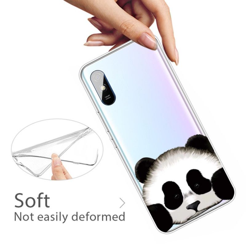 Skal Xiaomi Redmi 9A Mobilskal Transparent Panda