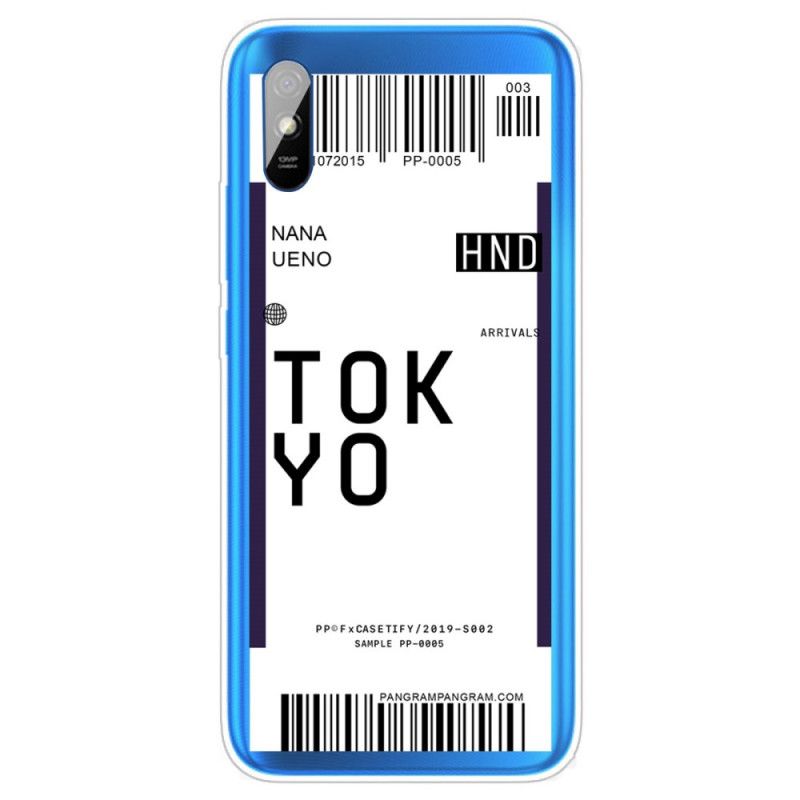 Skal Xiaomi Redmi 9A Svart Boardingkort Tokyo