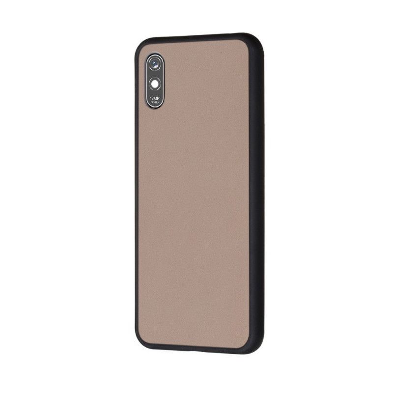 Skal Xiaomi Redmi 9A Svart Hybrid Silikonfälg Design