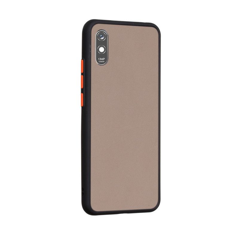 Skal Xiaomi Redmi 9A Svart Hybrid Silikonfälg Design