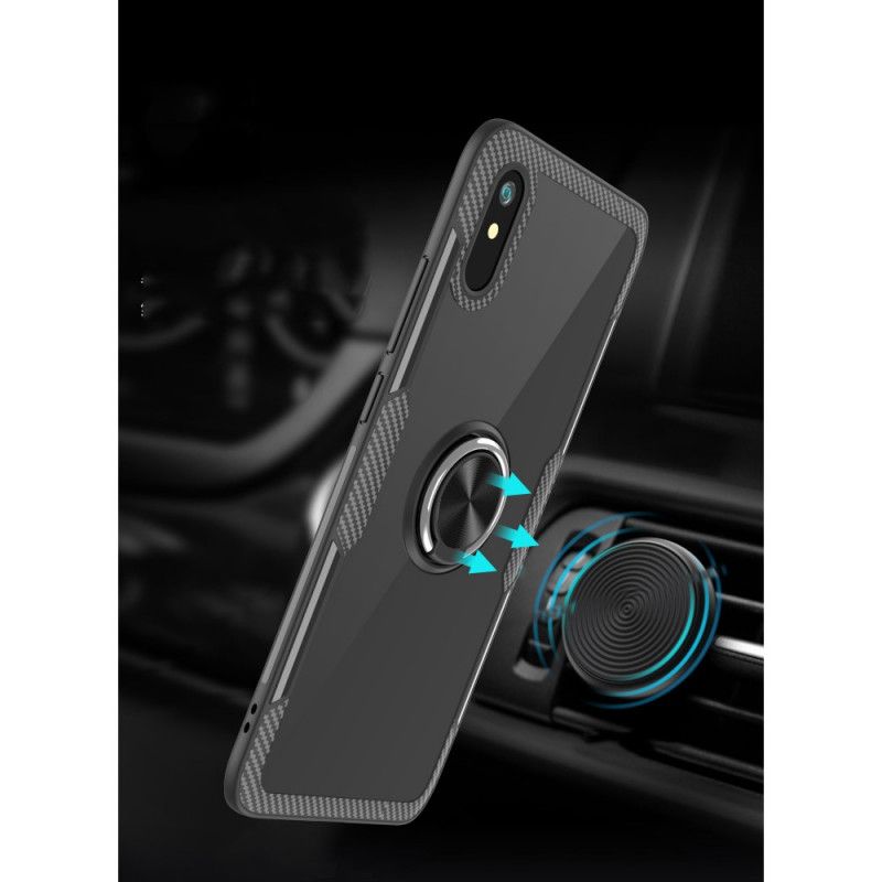 Skal Xiaomi Redmi 9A Svart Kolfibermetallring