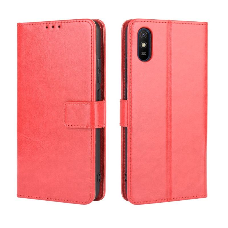 Skyddsfodral Xiaomi Redmi 9A Svart Flashigt Konstläder