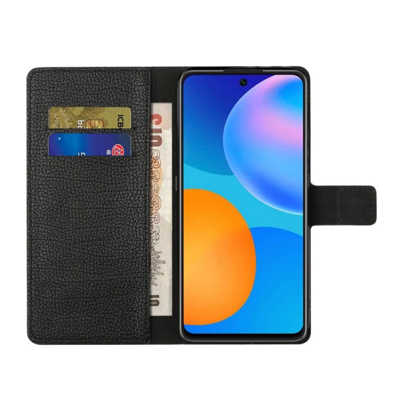 Läderfodral Xiaomi Redmi Note 10 Pro Mobilskal Enkel Litchi