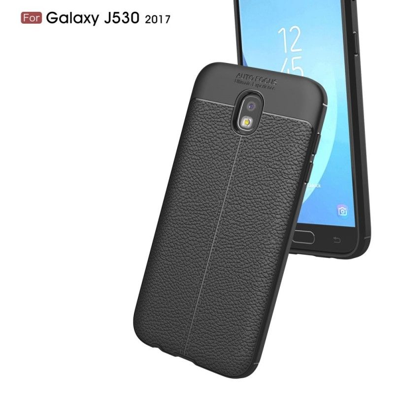 Skal Samsung Galaxy J5 2017 Svart Dubbel Linjelyské-Effekt