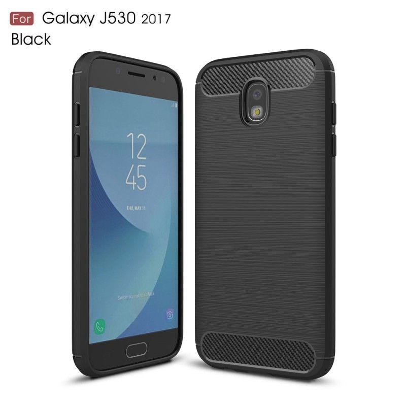 Skal Samsung Galaxy J5 2017 Svart Mobilskal Borstad Kolfiber